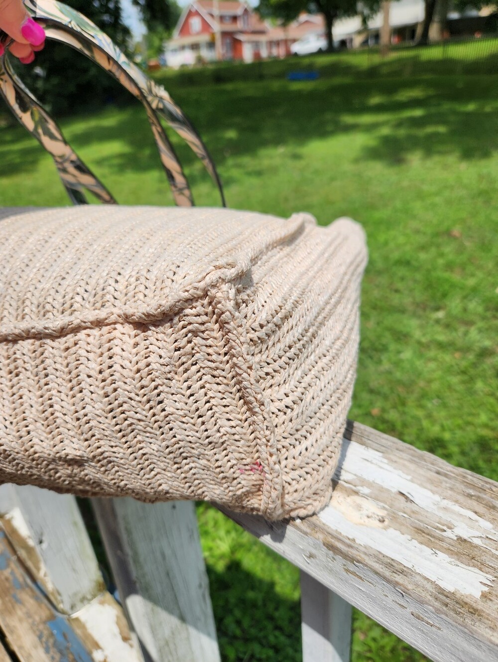 Victoria's Secret Tote Shoulder Beach Woven Straw Weekender Bag 2020 Ltd Edition - Picture 11 of 11